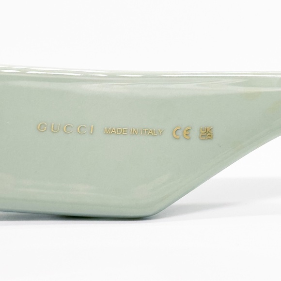 NEW GUCCI GG1544S 003 OVAL GREEN GREY WOMEN SUNGLASSES GUCCI - Picture 10 of 11